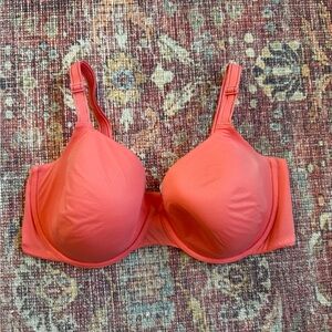 Victoria's Secret Body Lined Perfect Coverage Bra in a coral pink color 38DD